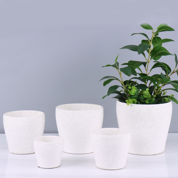 The Fresh and Elegant Matte Glaze Ceramic Flower Pot Series