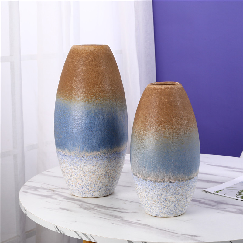Matt Reactive Glaze Home Decoration, Ceramic Vase & Plant Pot