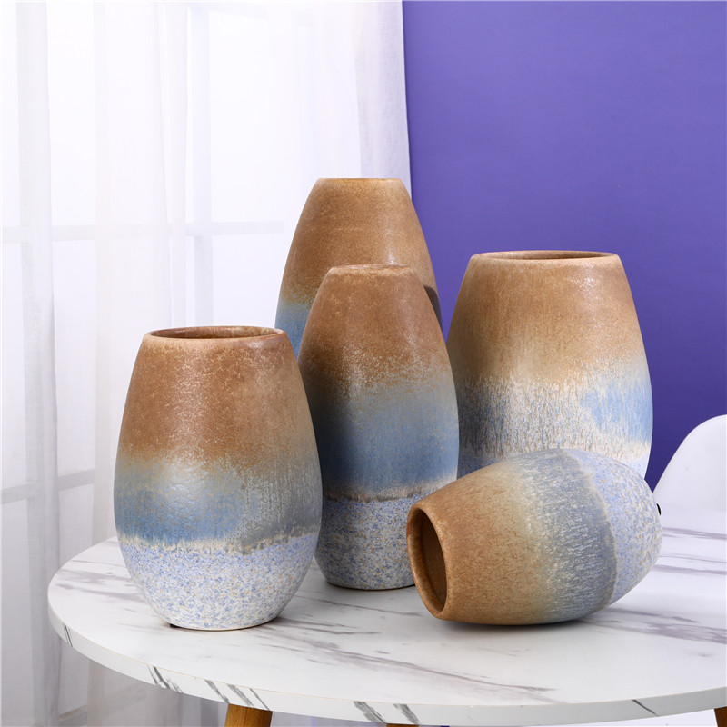 Matt Reactive Glaze Home Decoration, Ceramic Vase & Plant Pot