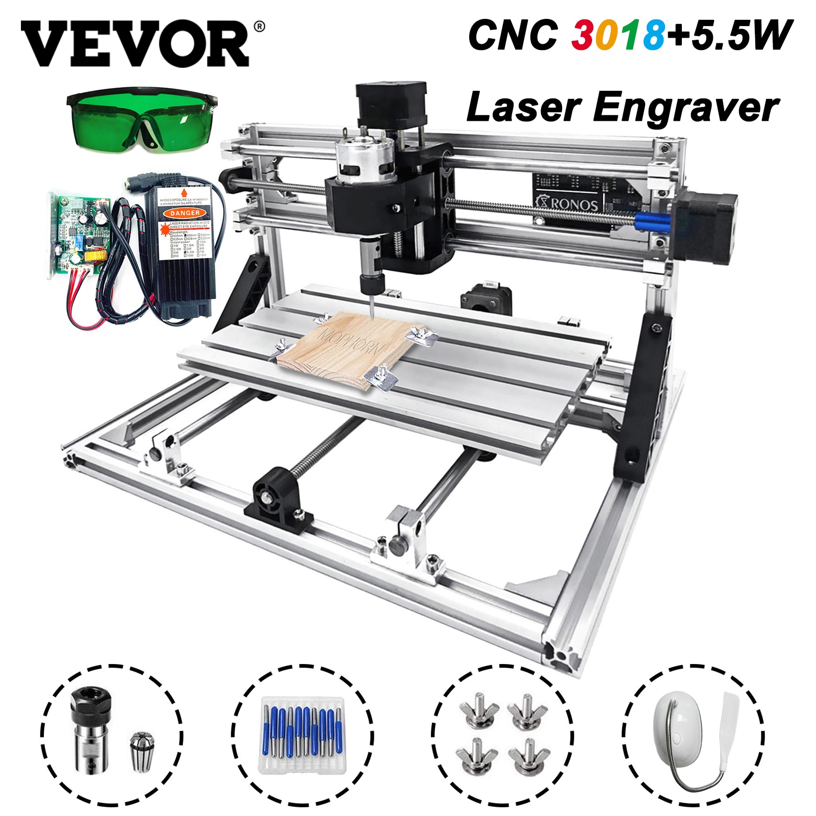450nm 5.5W Laser Engraving Machine Adjustable Focal Length Support PC Software High Speed Mini CNC Laser Engraver Cutter Precise Carver Printer for DIY Craft Brand Making Wood Leather Fabric Paper Cutting Engraving - ArrisWeb.com - Arrisweb.com