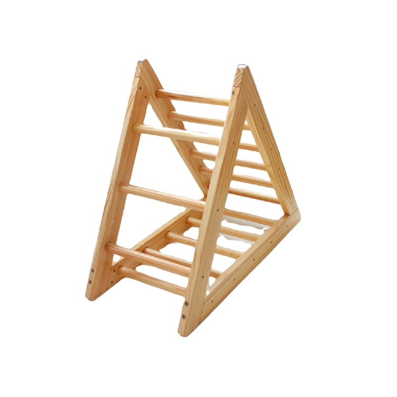  Little Room Triangle Wooden Climbing Tcustom-designed riangle Sports Toy Climbing Step Triangle Play Gym Toy For Children