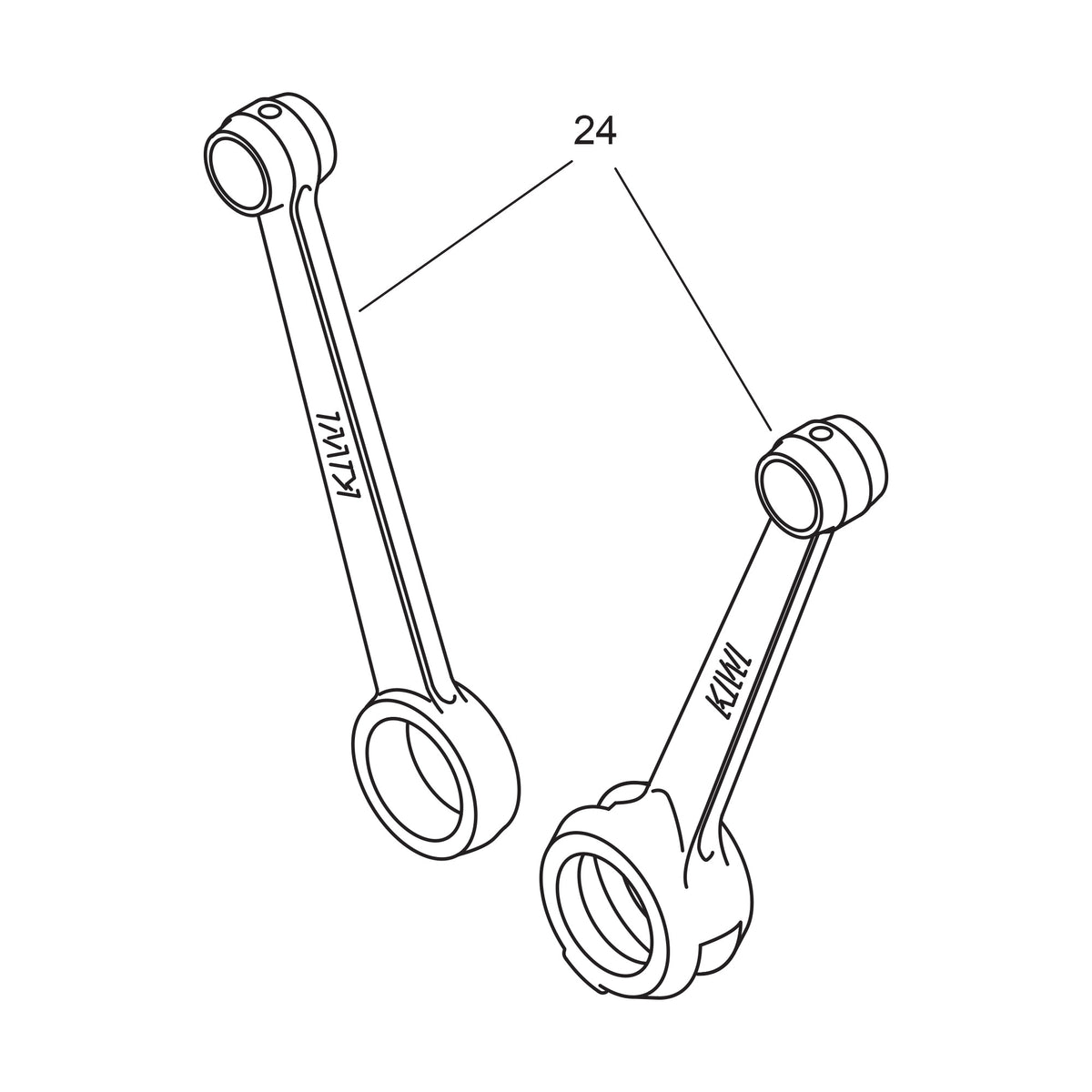 Manley H Beam Steel Connecting Rods for the 2002-06 Acura RSX Type S K IPGparts