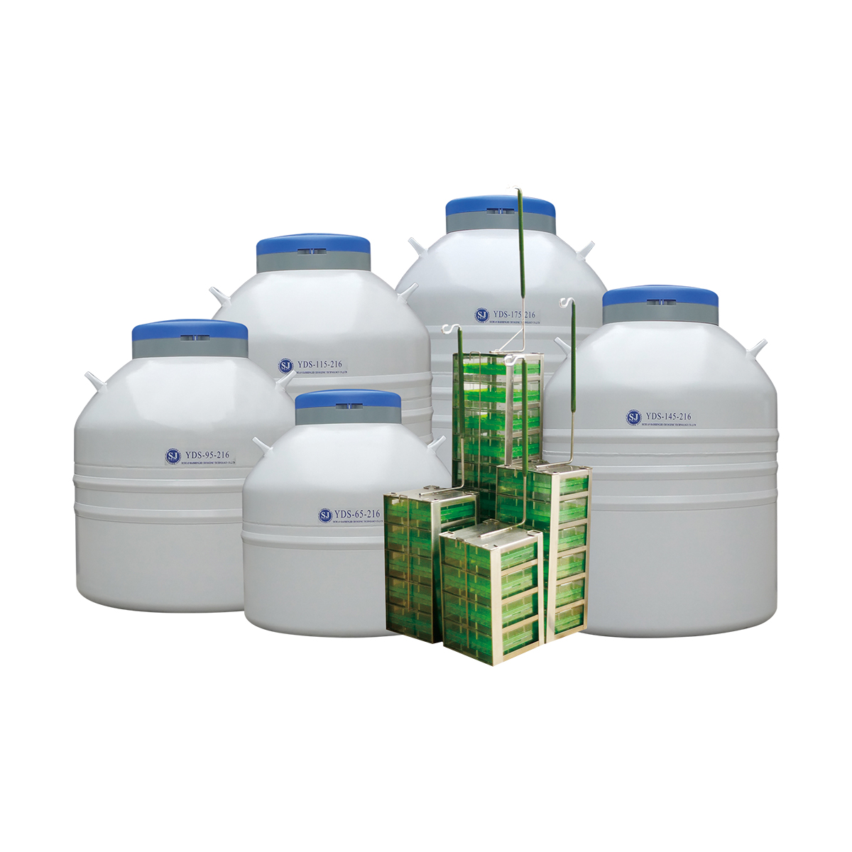 Wide neck laboratory series liquid nitrogen tank