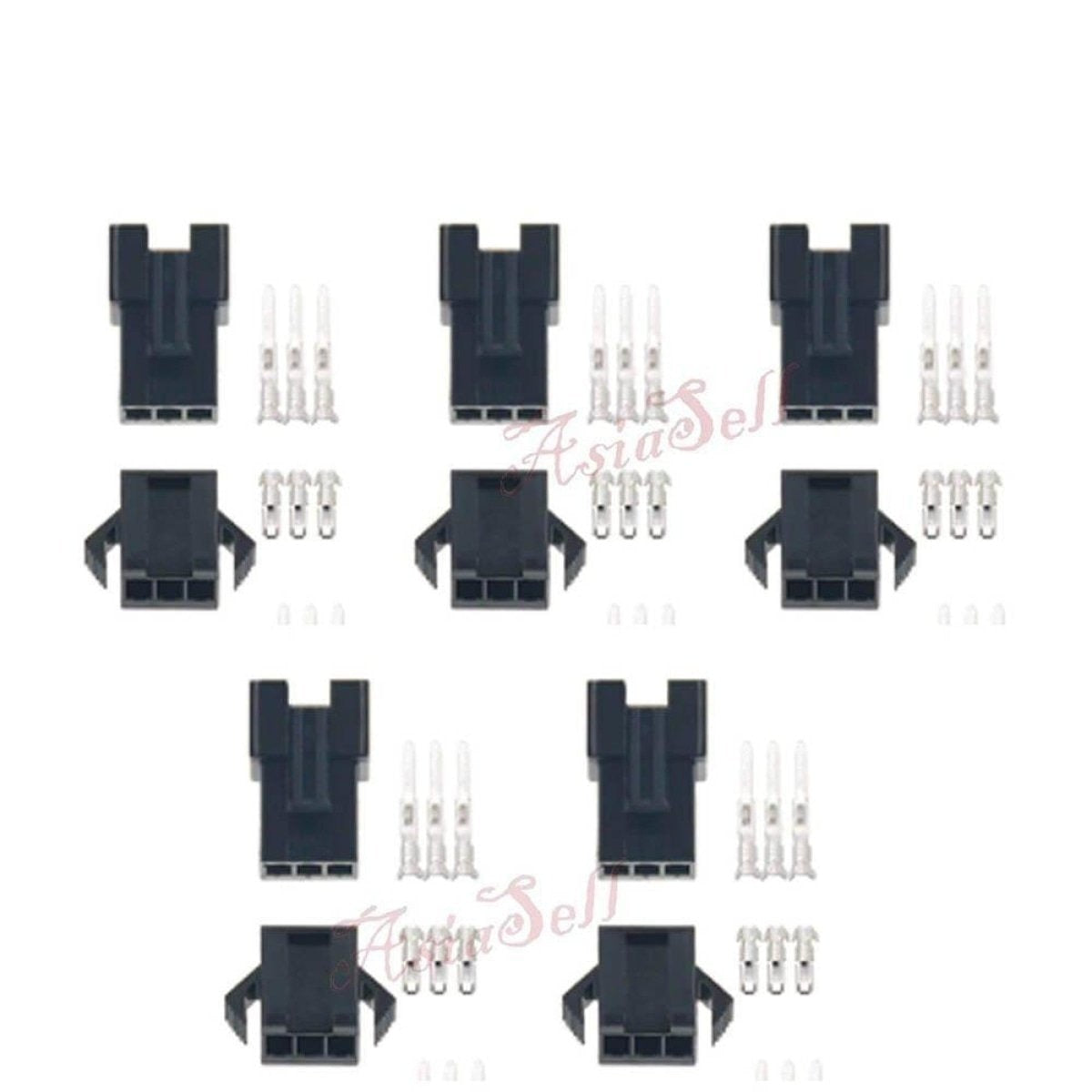 New 10pcs 5 Pairs Waterproof Male Female Electrical Connectors Plug 2-  F4 Antiques