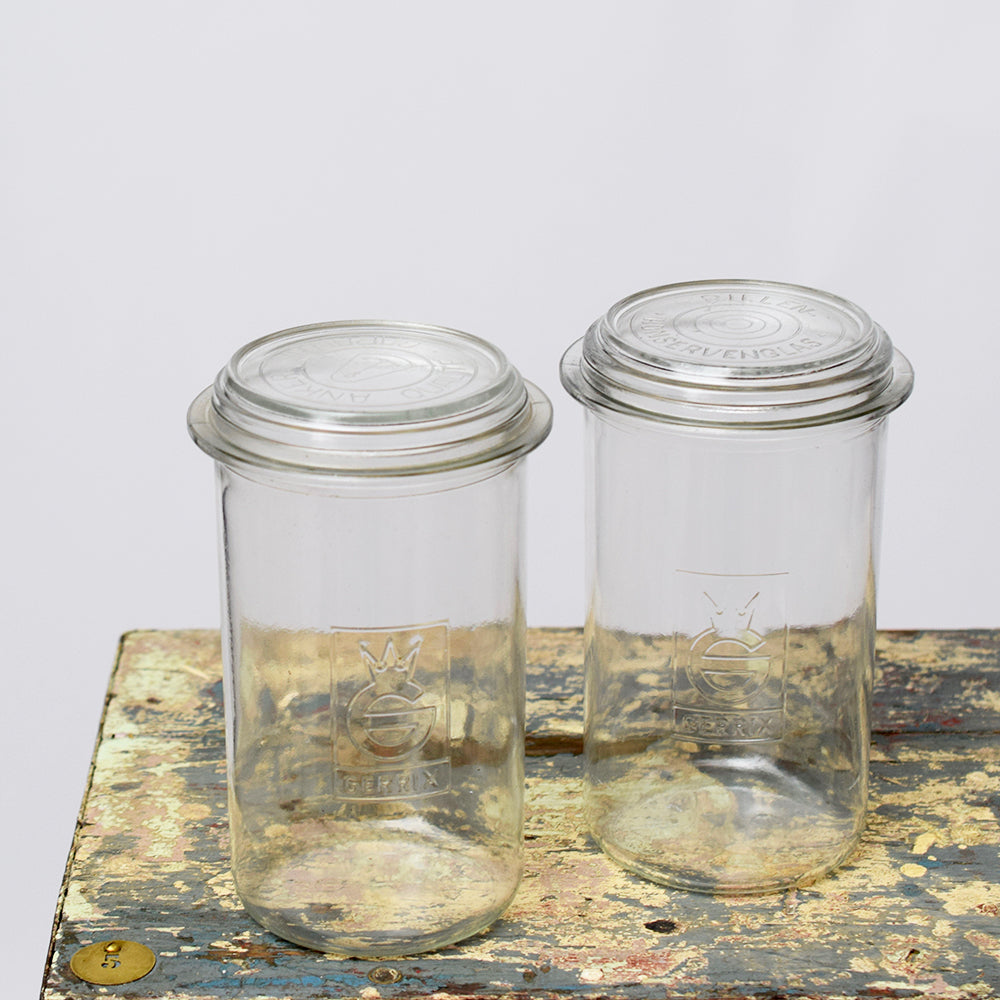 ESTEEM 6074 GLASS STORAGE JAR ROUND 800ML TALL Poppat Jamals