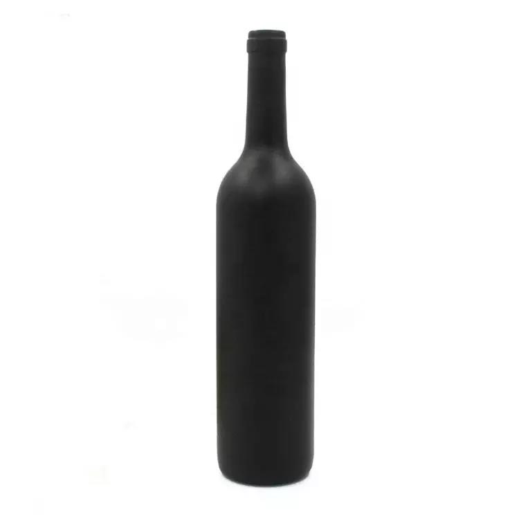 Black 750ml 75cl Bordeaux type empty red wine glass bottles 