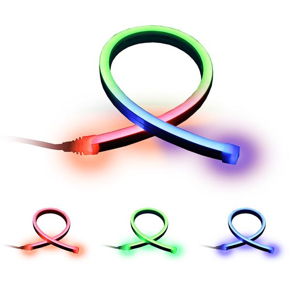 Magic Color Changing 24V RGB LED Neon Flex Silicon Tube LED Hose Factory Sales 5 Years Warranty IP67 SMD 3528 Strip Light Neon Flex