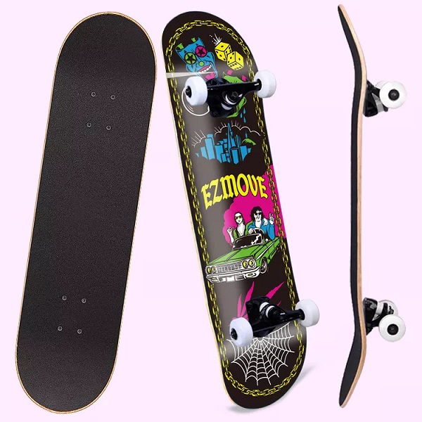 Skateboard Manufacturer 7 Ply Canadian Maple Complete Skate Board Deck Patinetas