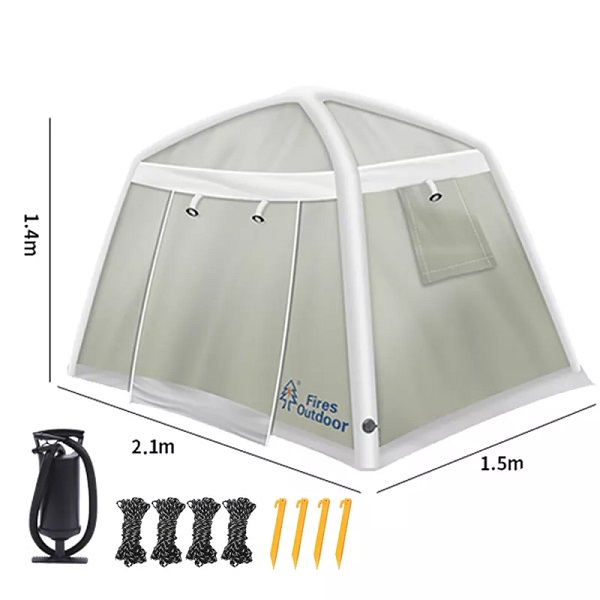 1-3 person inflatable tent with quick-opening lightweight silver-coated thickened rain and windproof tents camping outdoor
