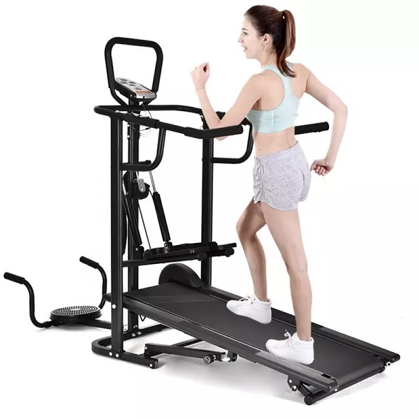 2021 Hot Sale Home Fitness Factory Price Folding Multifunction Manual Treadmill