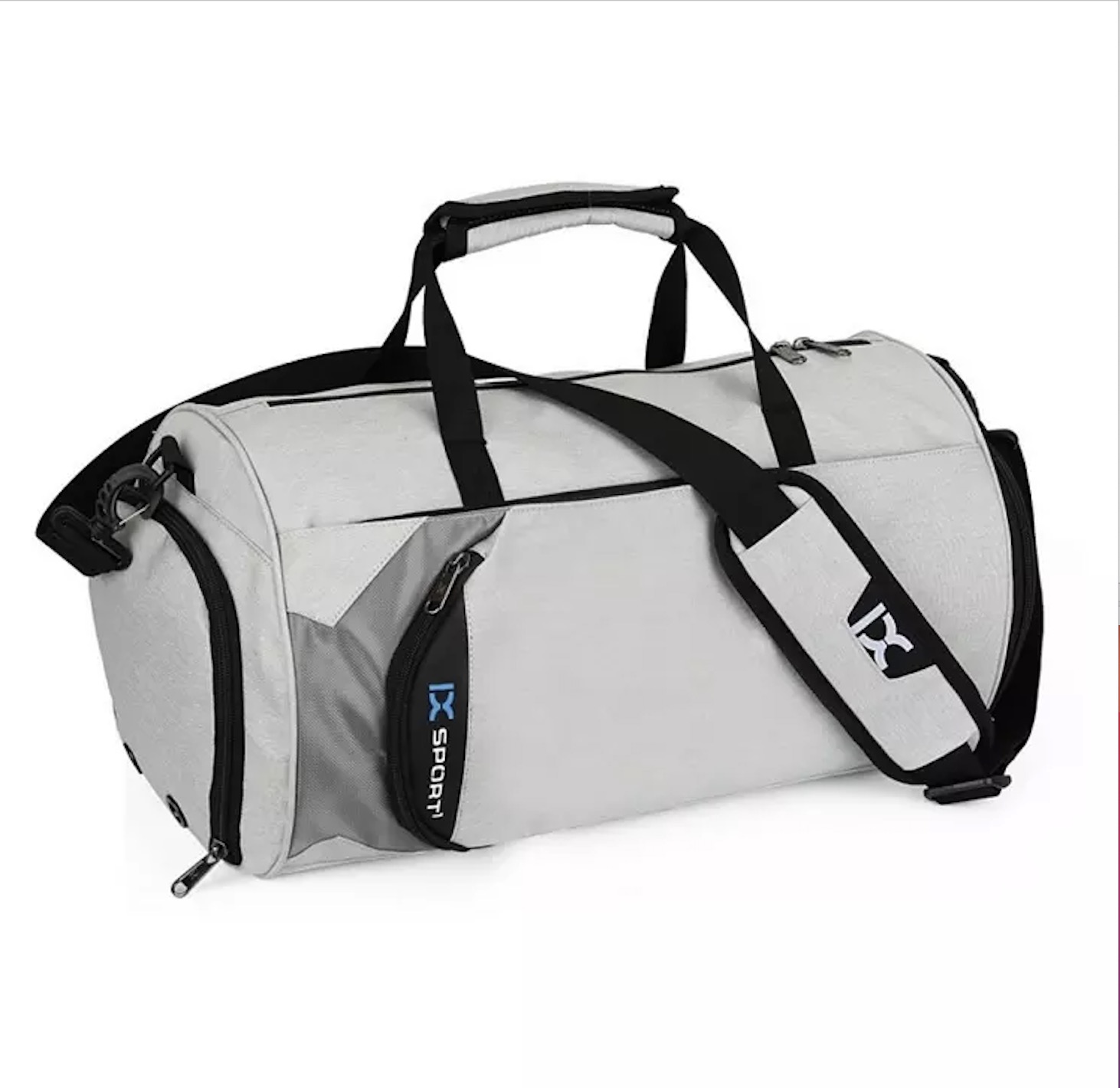  customized large capacity waterproof sports gym bags men women travel duffel bag with shoe compartment
