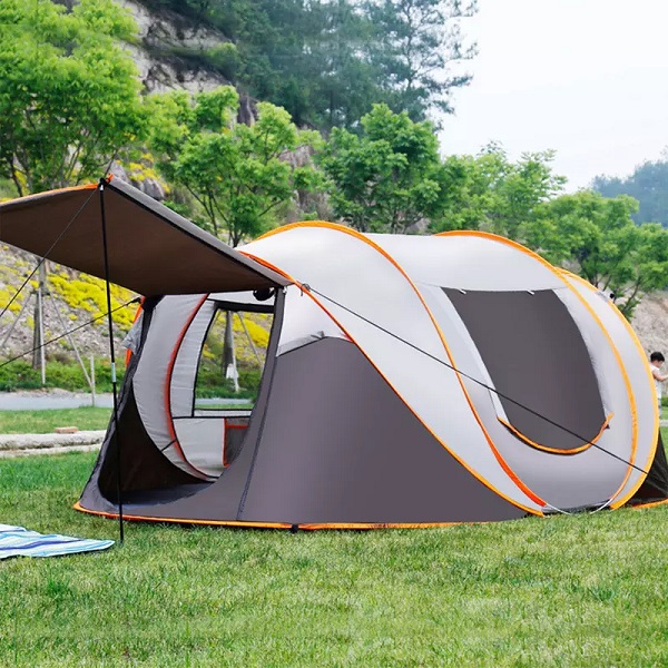 Manufacturer Wholesale 3-8 Person Waterproof Lightweight Fiberglass Pop Up Outdoor Automatic Camping Tent for Hiking