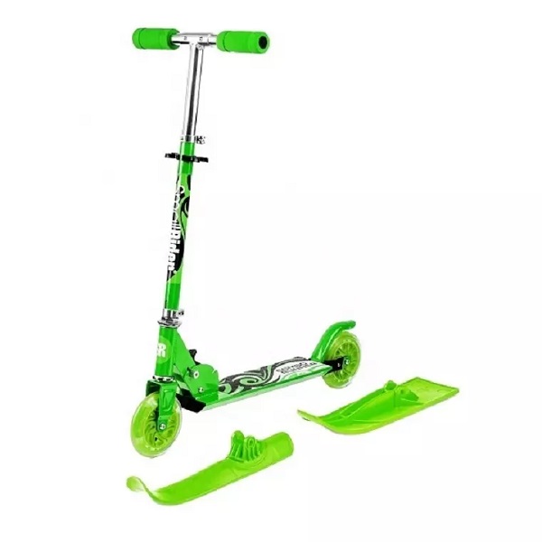 Children's Dual-purpose Ski Scooter Aluminum Alloy Folding Scooter Street Kick Scooters