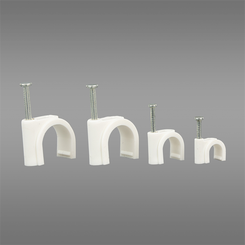Round/Circle Cable Clip With Steel Nail