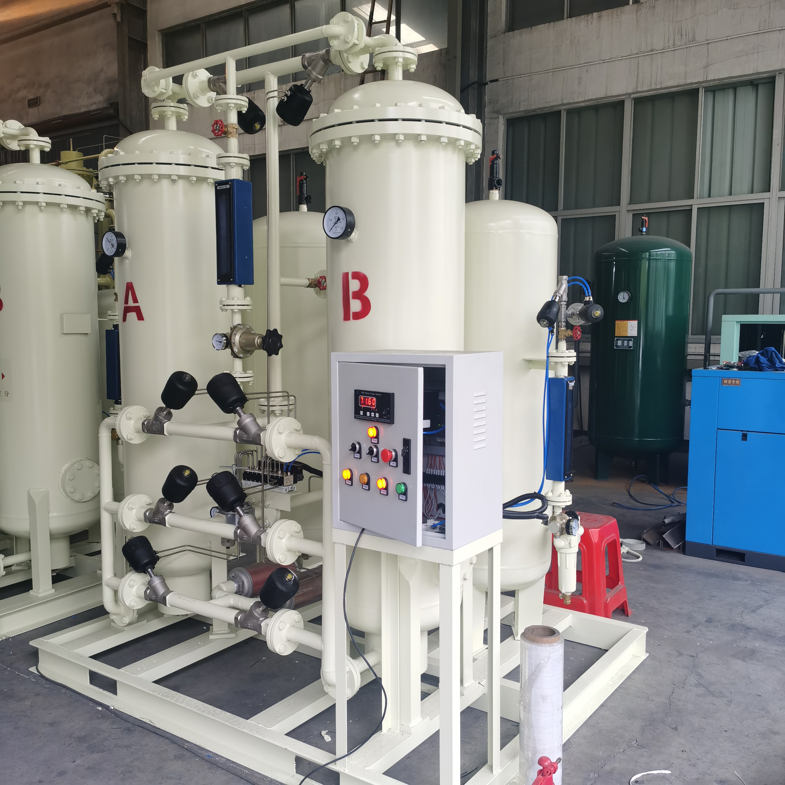 Food Storing Mobile Nitrogen Generator , Compact PSA Nitrogen Gas Plant