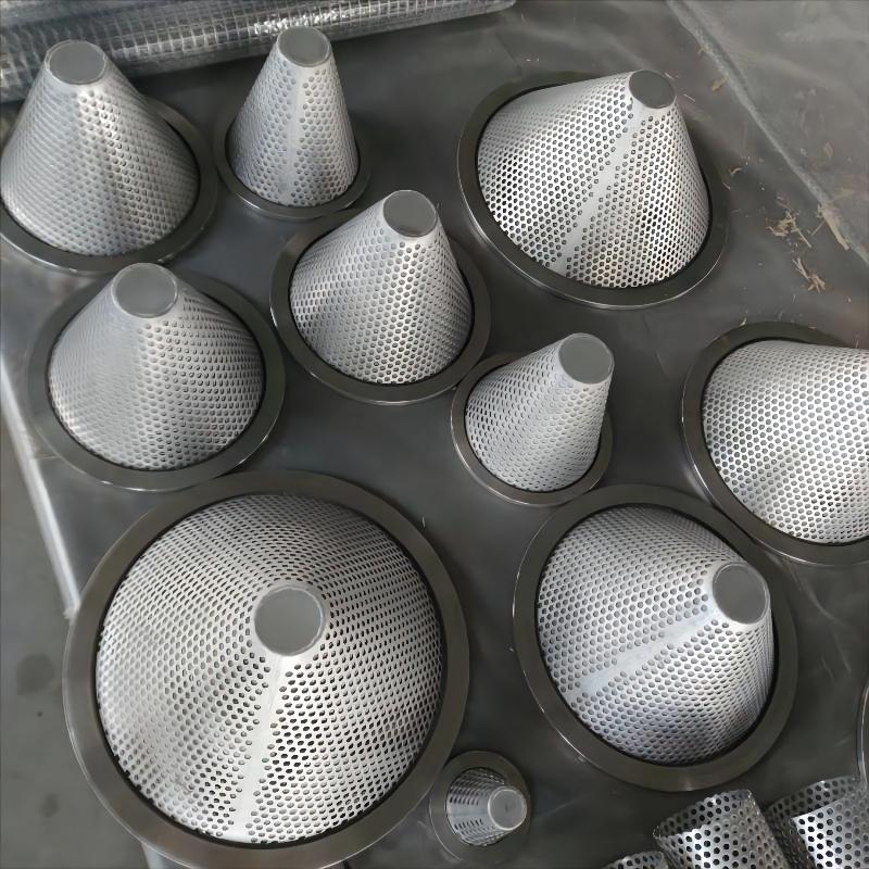 Cone Filter Of Punching Plate Sintered Mesh