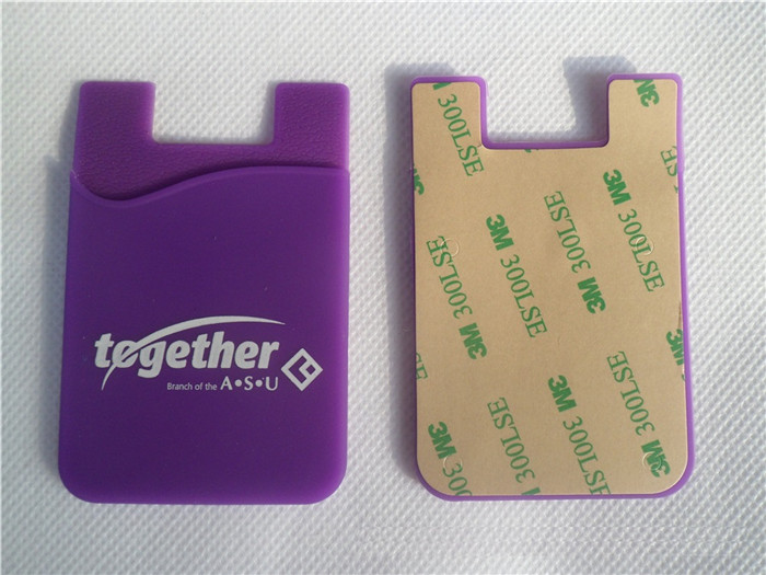 OEM Factory Silicone Phone Card Holder