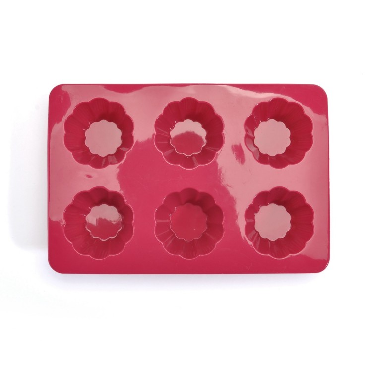 Flower shape silicone soap mold