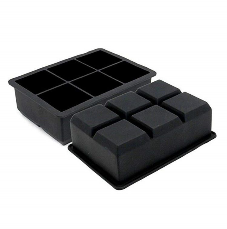 6-chamber large silicone ice tray without bisphenol A