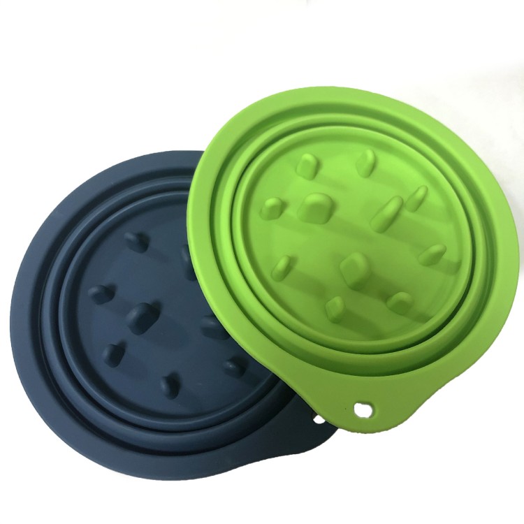 Foldable silicone cat bowl 