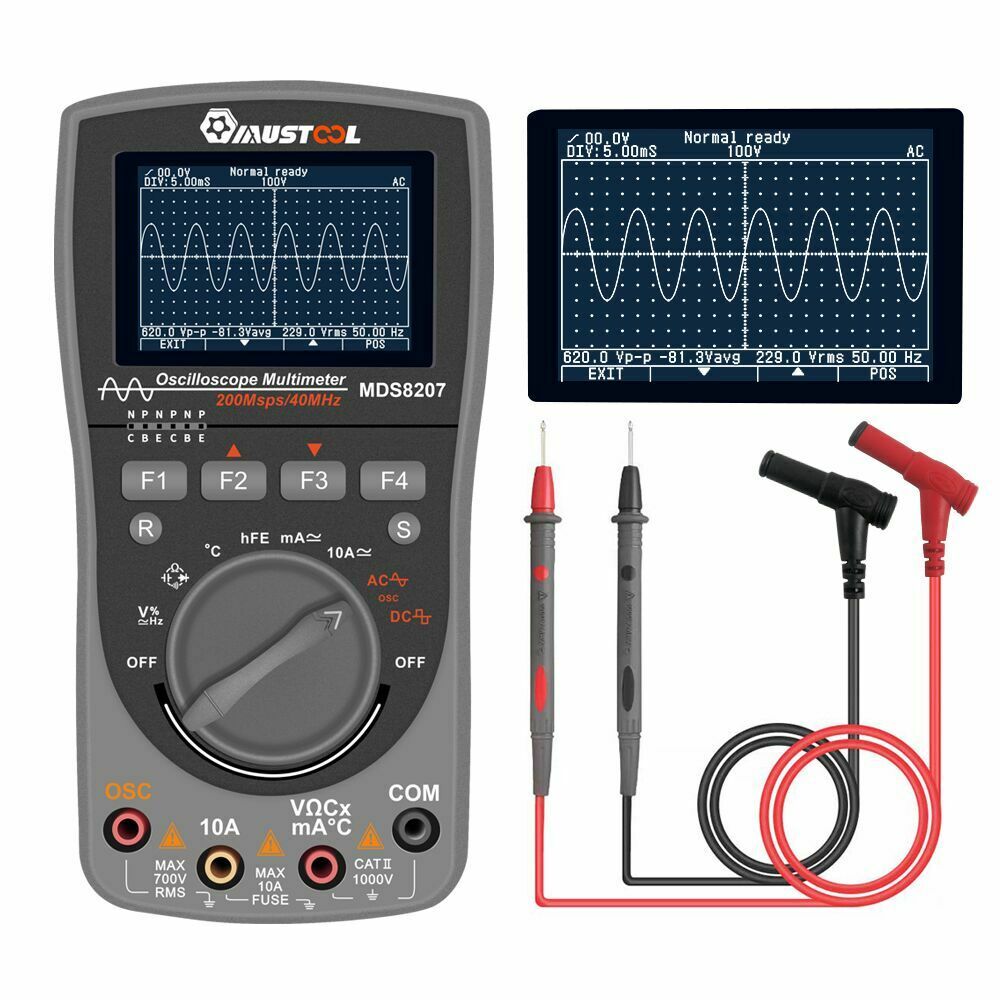 Digital Laser Tachometer RPM Gauge (2.5~999.9RPM & 0.5~999.9RPM) - 2 in 1 Photo/Contact Design with LCD Display