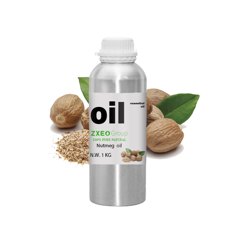 Manufacturers extraction bulk price pure natural food grade nutmeg essential oil  For Skin Aromatherapy  Hair Care