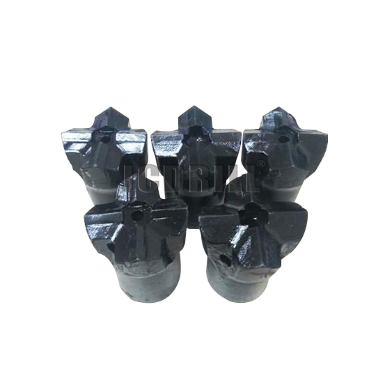 Popular cross type bit tapered connection cross bit in quarring rock mining small hole drilling tungsten carbide