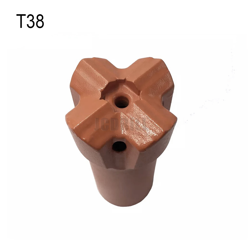 T38 Mining Threaded Cross Bits CNC Milling Drill Bits 3 Inch 89mm