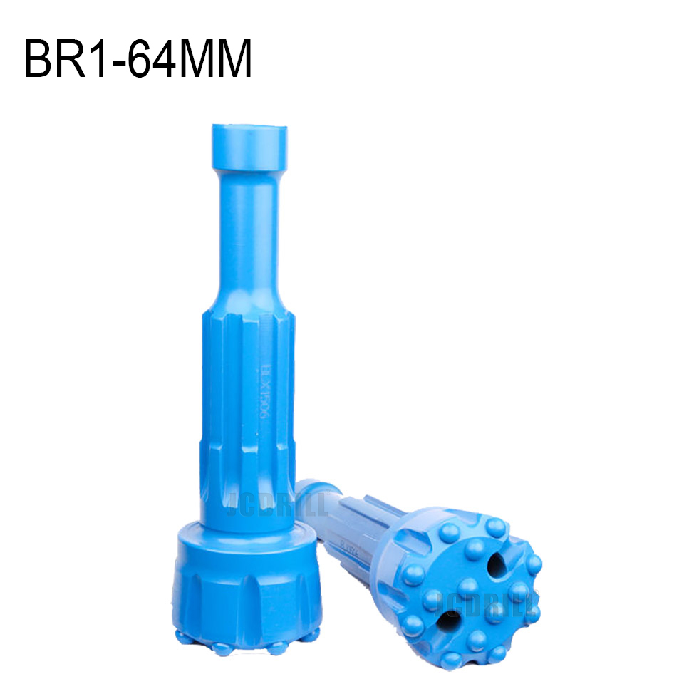 Middle pressure DTH button bit for water well and mining drilling