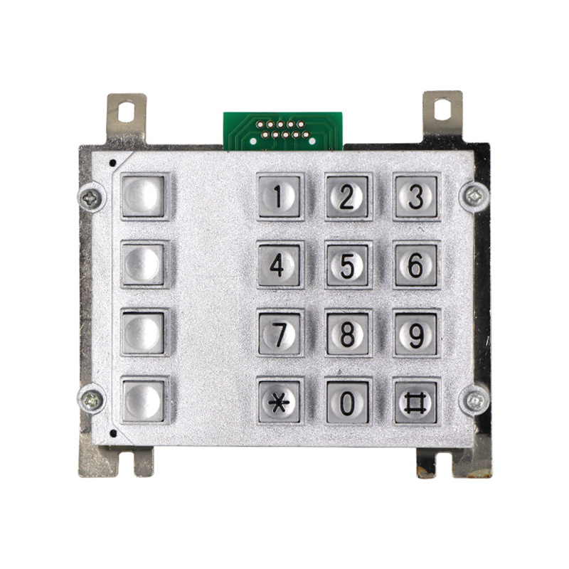 High quality zinc alloy water proof industrial keypad B507