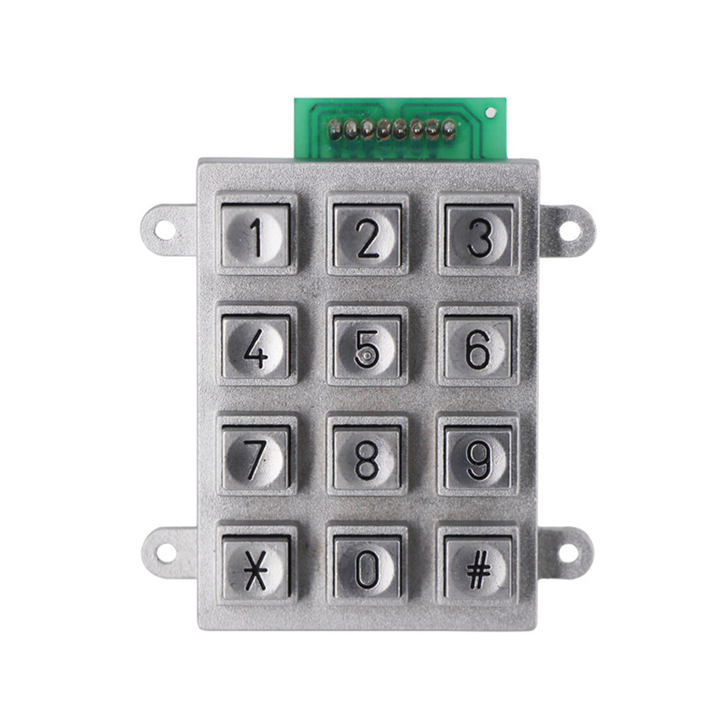 Matrix 3x4 Waterproof IP65 Znic Alloy numeric Keypad B509