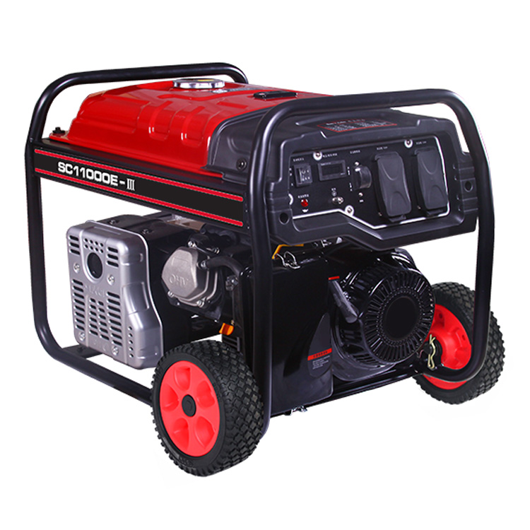 SC11000E-III 9000W Electric Start Gasoline Generator with Wheels Made in China