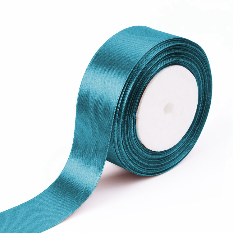 Solid color satin ribbons with customize logo