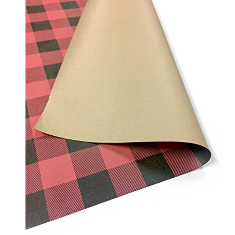 Single side printed kraft wrapping paper with personalized logo