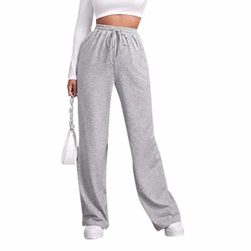 Wide Leg Joggers Pants for Women High Waist Pajama Pants with Pockets Casual Lounge Drawstring Sweatpants