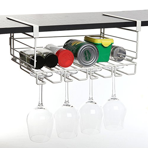 Punch-Free Sink Faucet Organizer for Bathroom and Kitchen Storage 

Description: This iron storage rack hangs on your sink faucet to provide storage in the bathroom or kitchen. It's an easy punch-free installation and a great way to keep your space organized. 

If you're looking for bathroom or kitchen storage, check out this Punch-Free Sink Faucet Organizer.