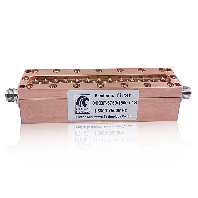 high frequency 6000-7500MHz bandpass RF cavity Filter with SMA-Female