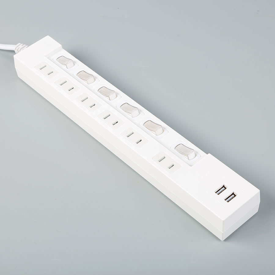 High-Quality 7-Outlet Power Strip for Home or Office Use