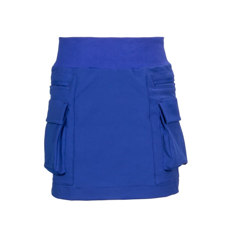 Blue Pocket Mini Skirt