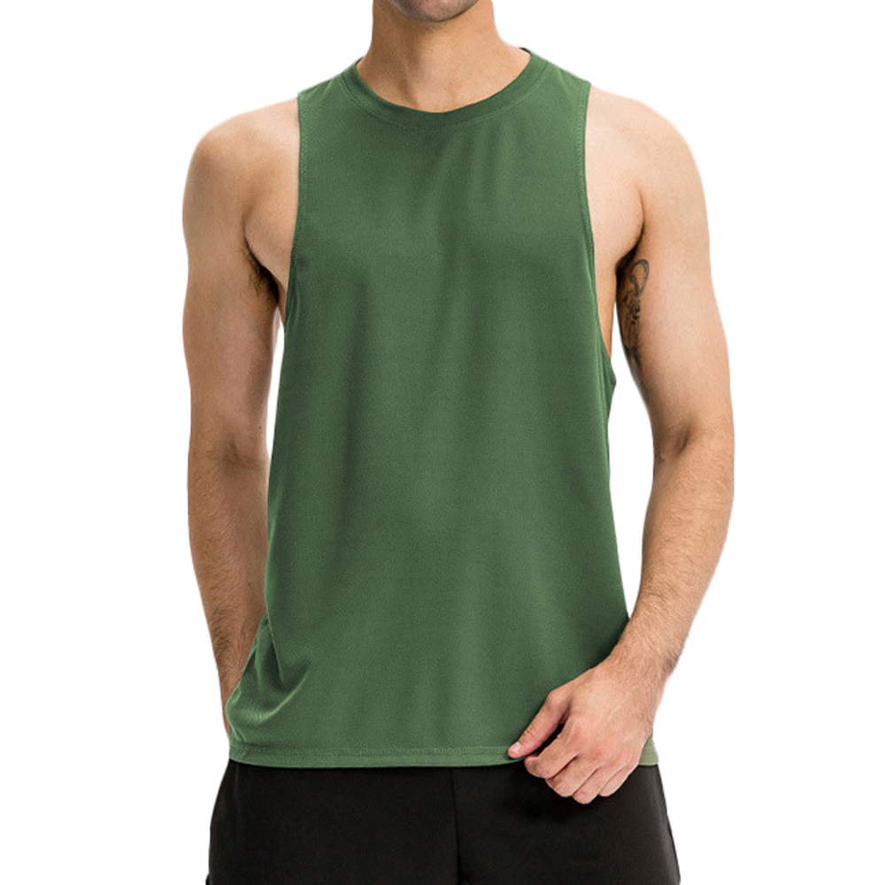 Men's Quick Dry Workout Tank Top Gym Muscle Tee Fitness Bodybuilding Sleeveless T Shirt