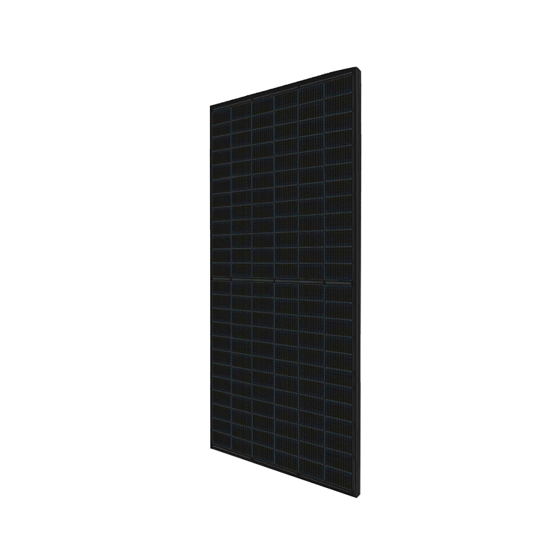  LEFENG Weatherproof High-efficiency Wholesale Grade A 144 Half-Cell Monocrystalline Silicon Photovoltaic Module TUV Certificated 535~555W 182mm BLACK Solar Panel PV Module 