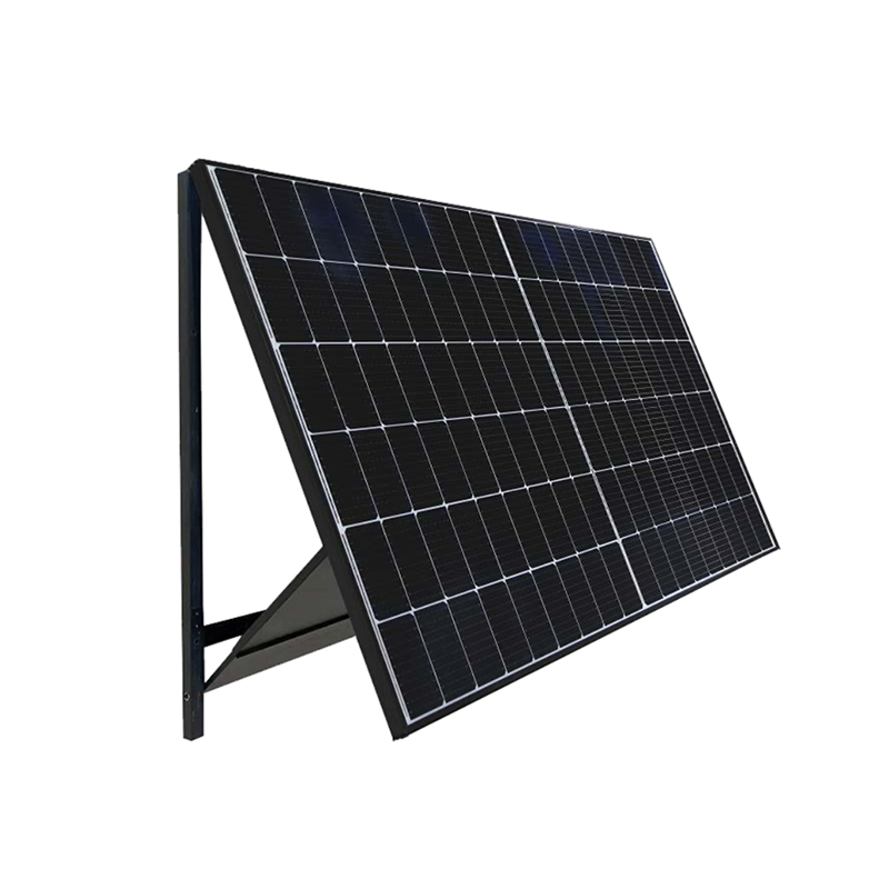  LEFENG 2PCS 410W Monocrystalline Silicon Solar Panel ON-Grid Foldable Photovoltaic Module Outdoor Garden Use Built-in Stand PV Module System With 700W Micro Inverter