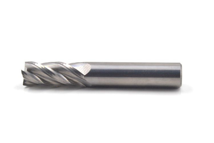 Solid carbide 4F flat end mill