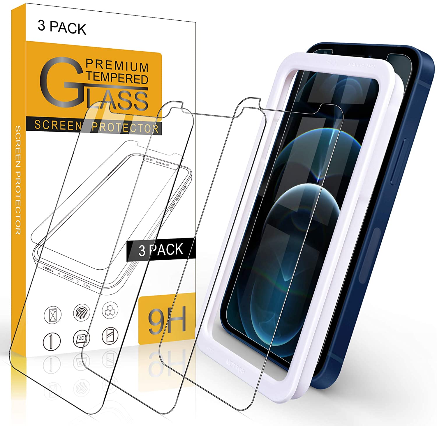 Tempered Glass Camera Screen Protector Film for iPhone 12 Pro Max 6.7 inch-TVC-Mall.com