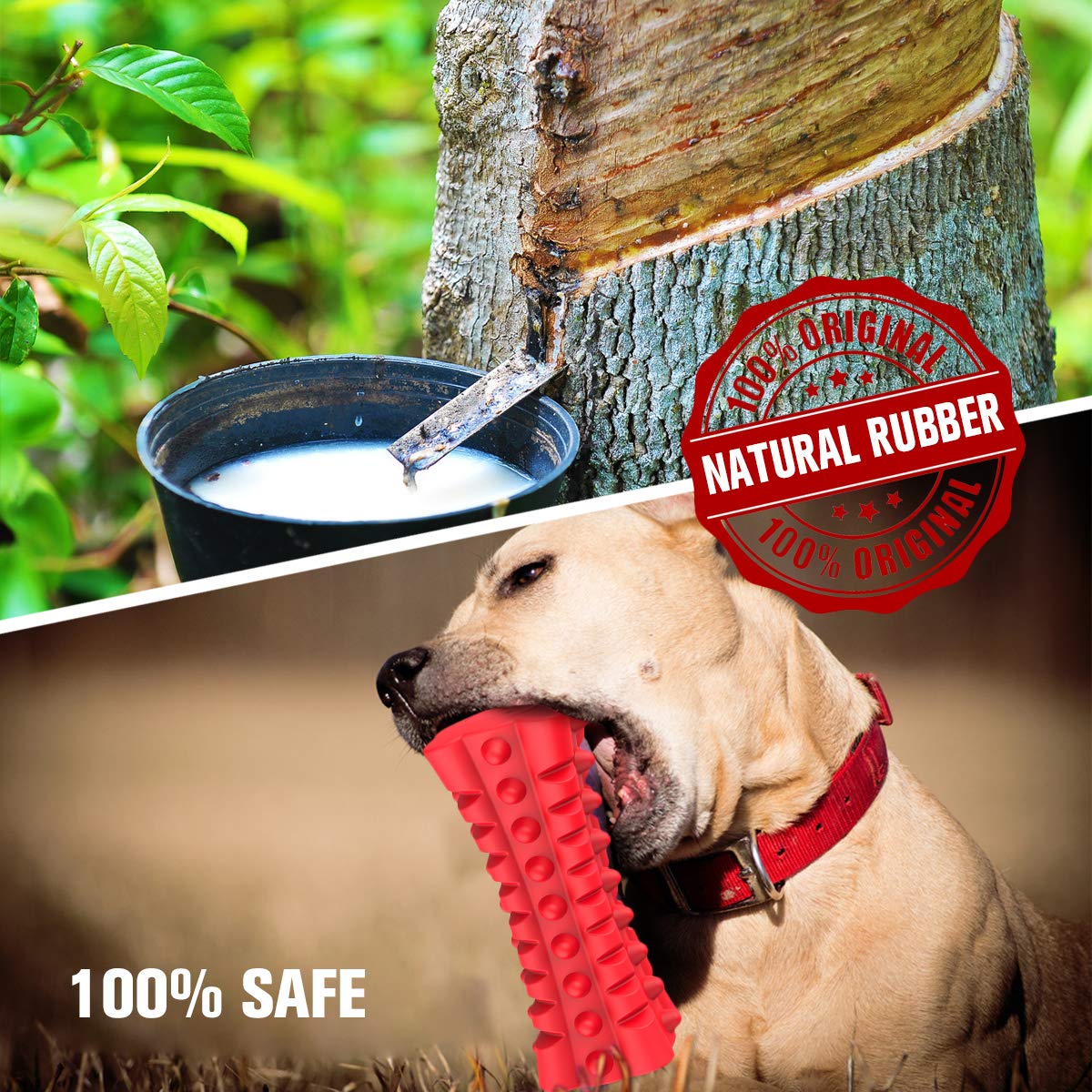Stick Toys Puppy Chew Toys with Non-Toxic Natural Rubber