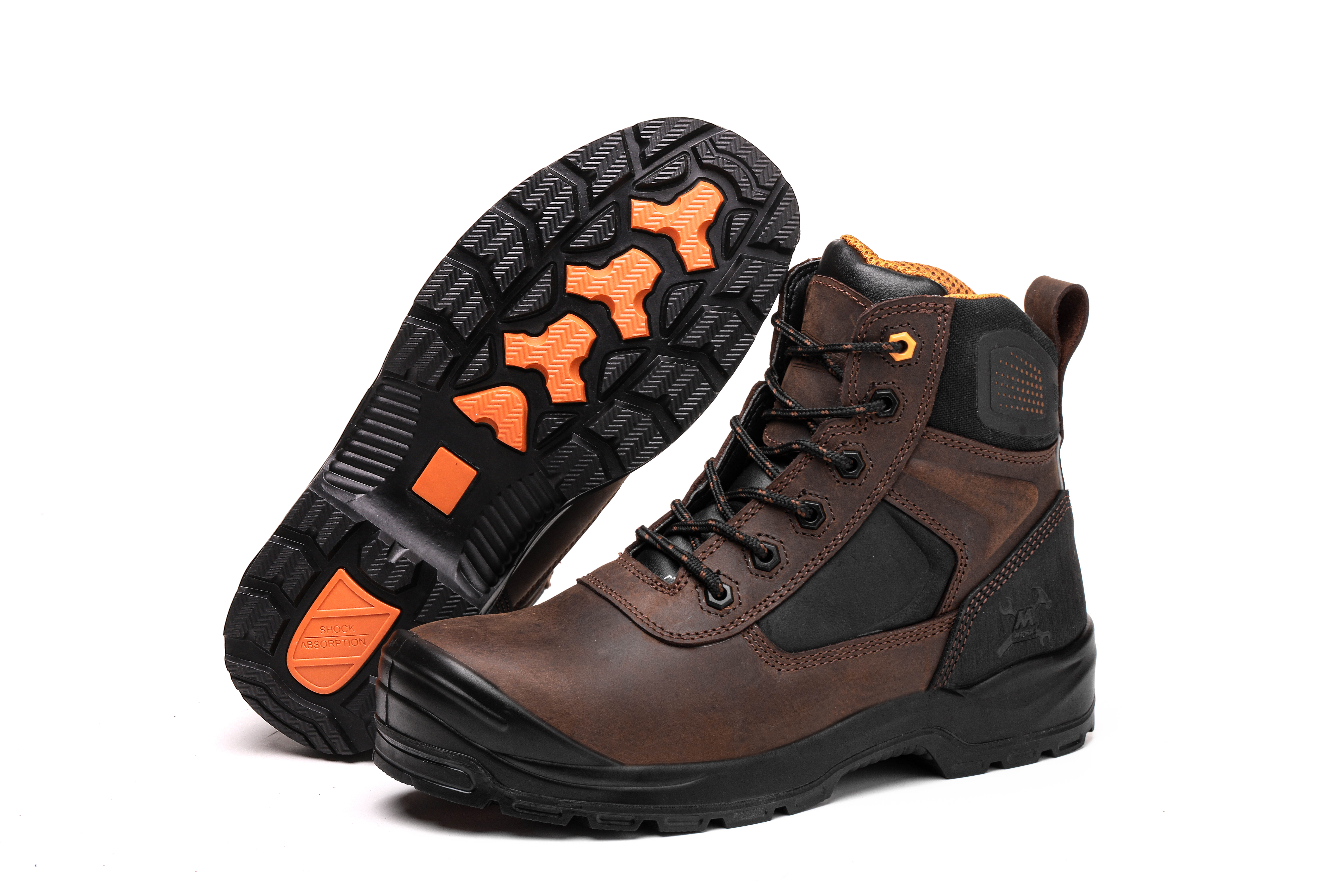6 IN. Brown Thor  Composite toe&Plate Water Resistant No Metal Work Boot