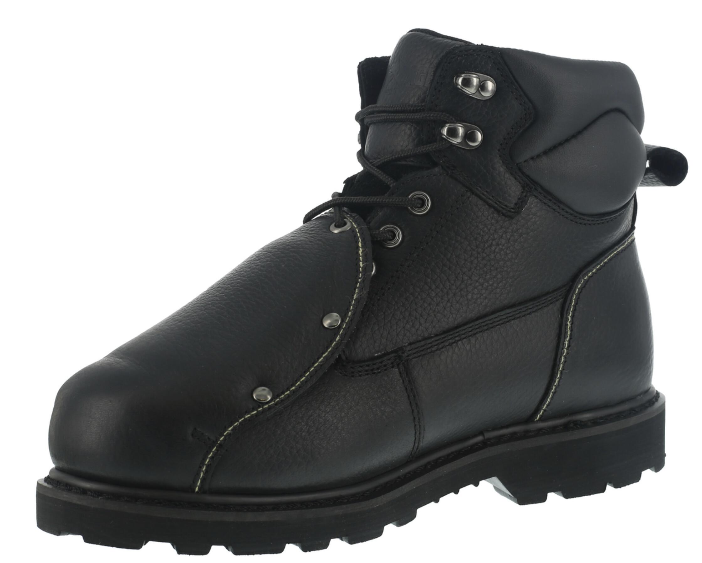 6 IN. Black Groundbreaker Steel toe Vibram sole Work Boot with External Met Guard