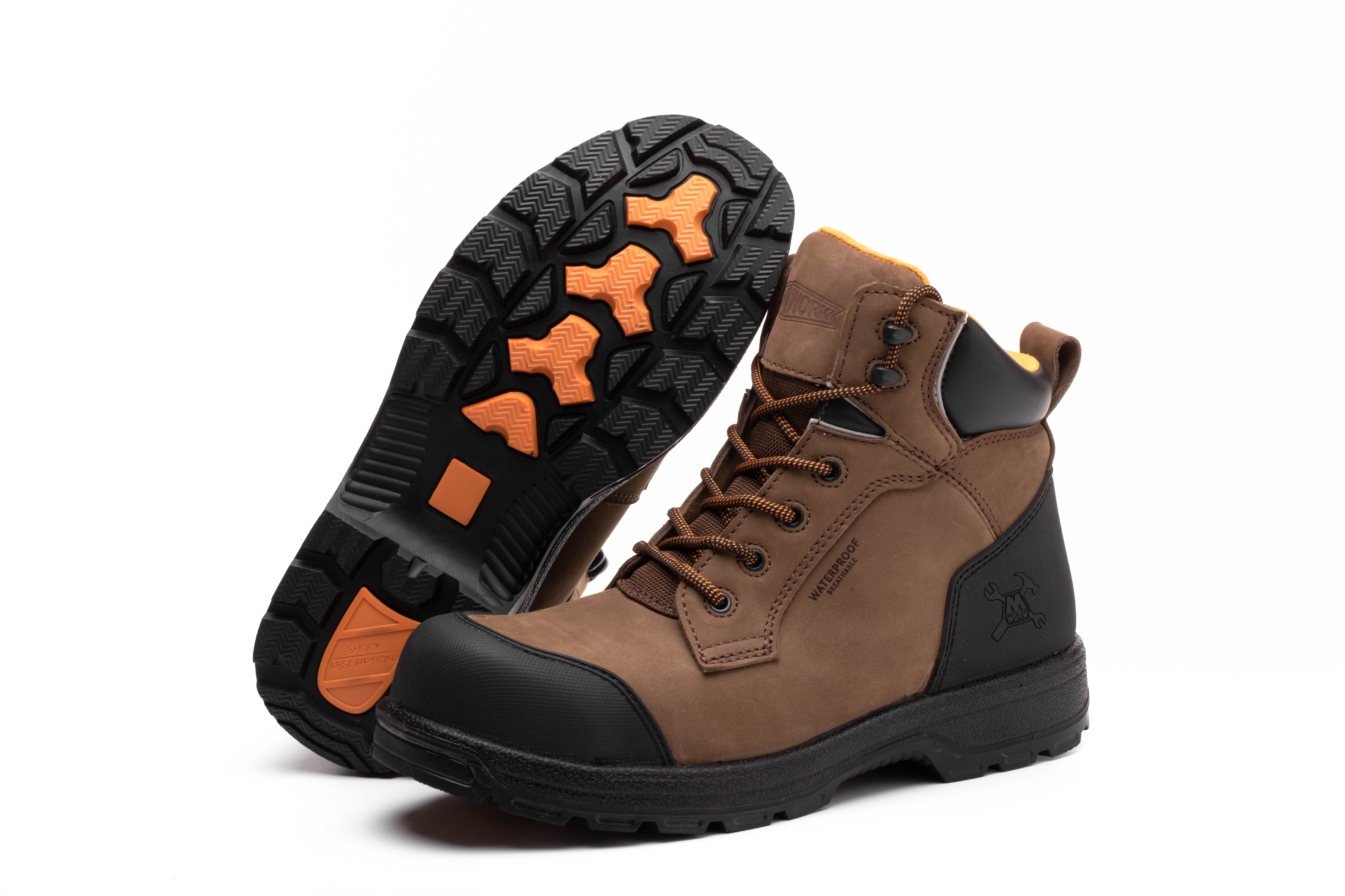 6 IN. Dk. Brown Gadsden Composite toe&Plate Waterproof No Metal Work Boot