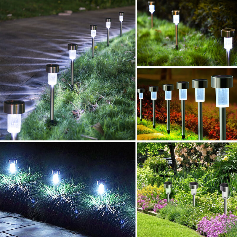 Solar Power Stainless Steel Path Lights