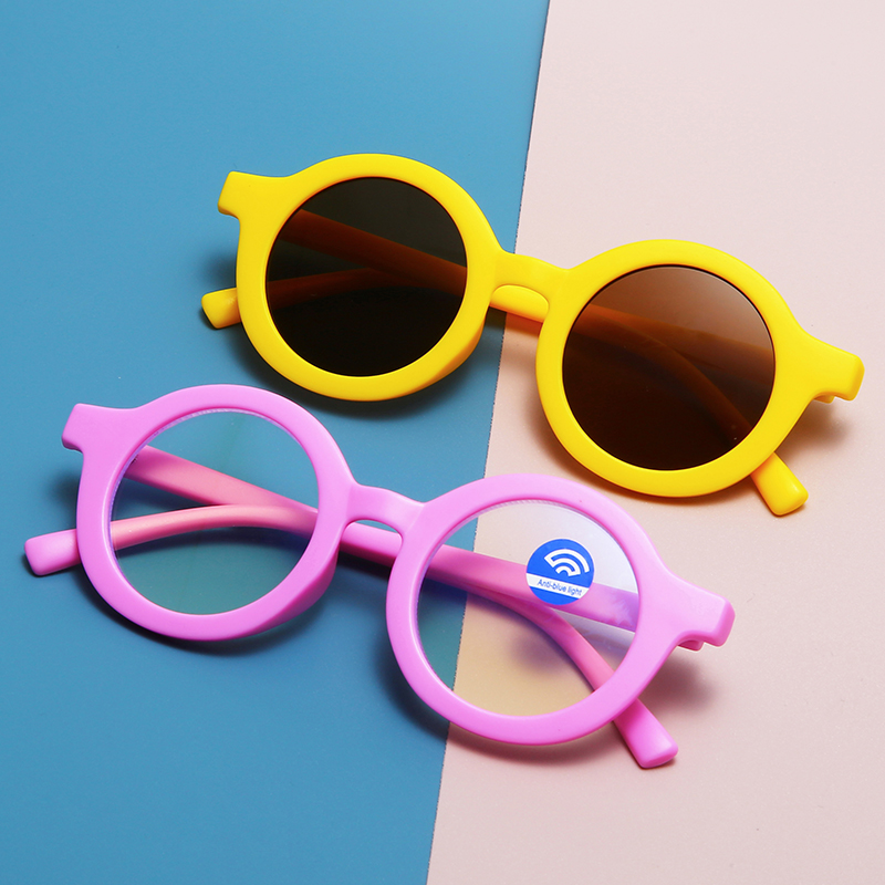 ODM&OEM Children Quality Glasses Multicolor Round Kids Sunglasses 2021